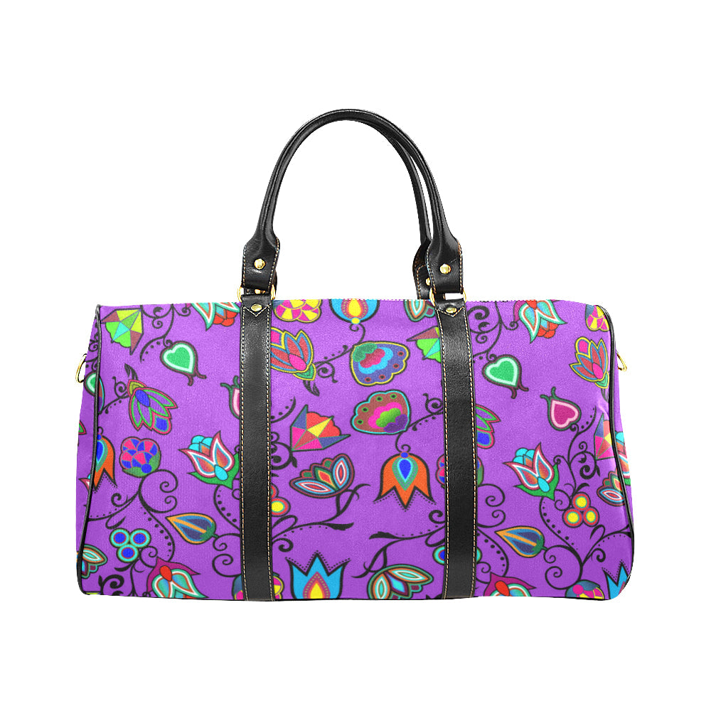 Indigenous Paisley - Dark Orchid New Waterproof Travel Bag/Large (Model 1639)