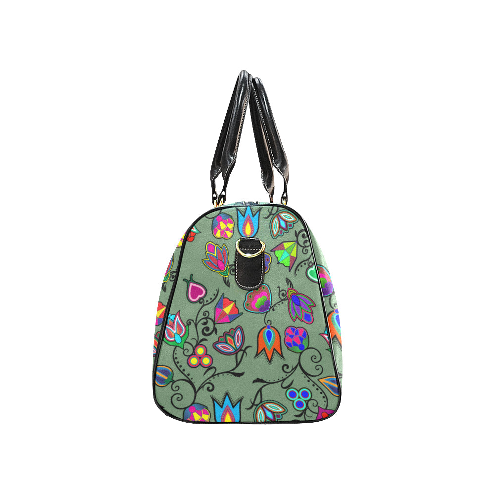 Indigenous Paisley - Dark Sea New Waterproof Travel Bag/Large (Model 1639)