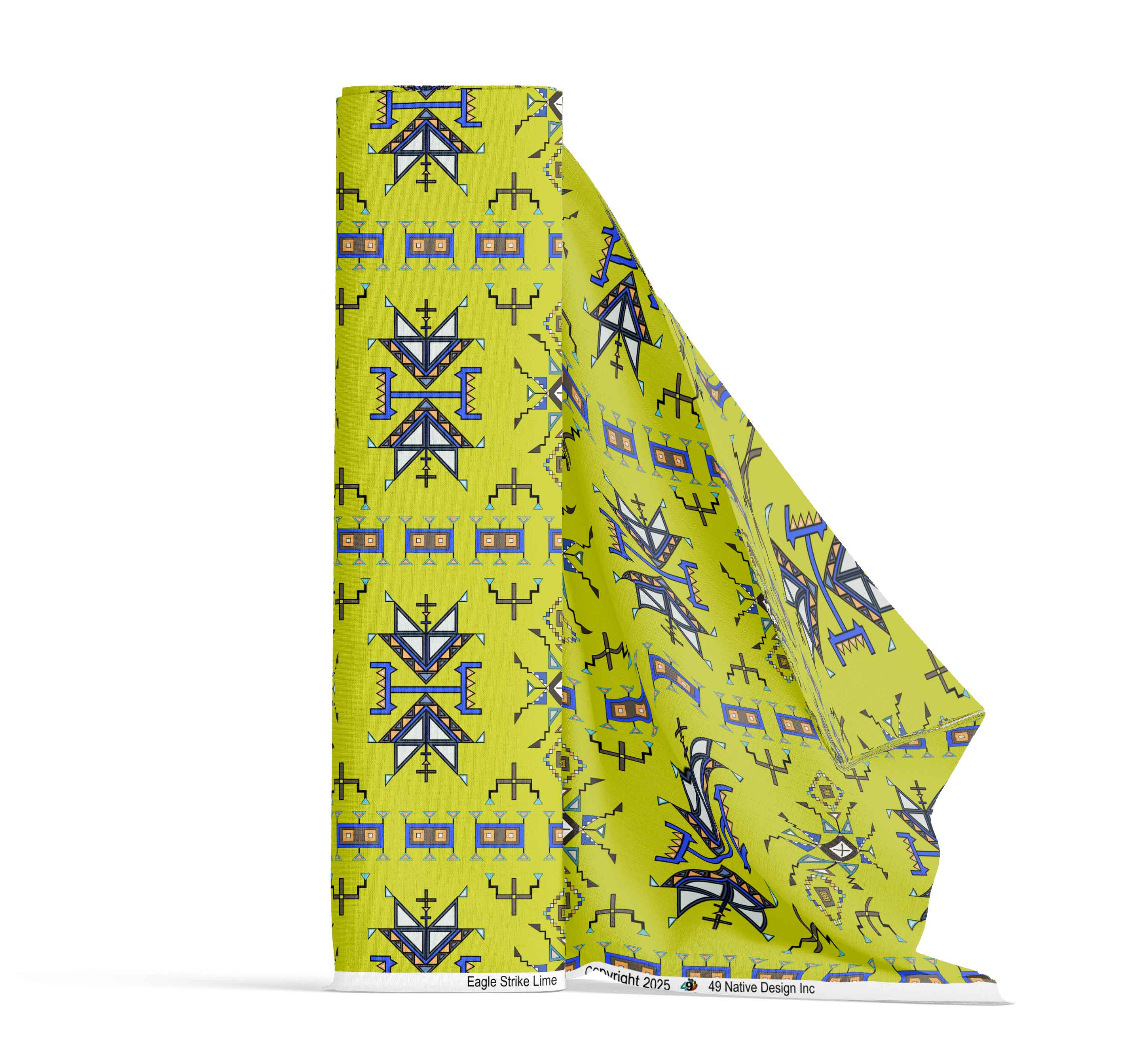 Eagle Strike Lime Cotton Poplin
