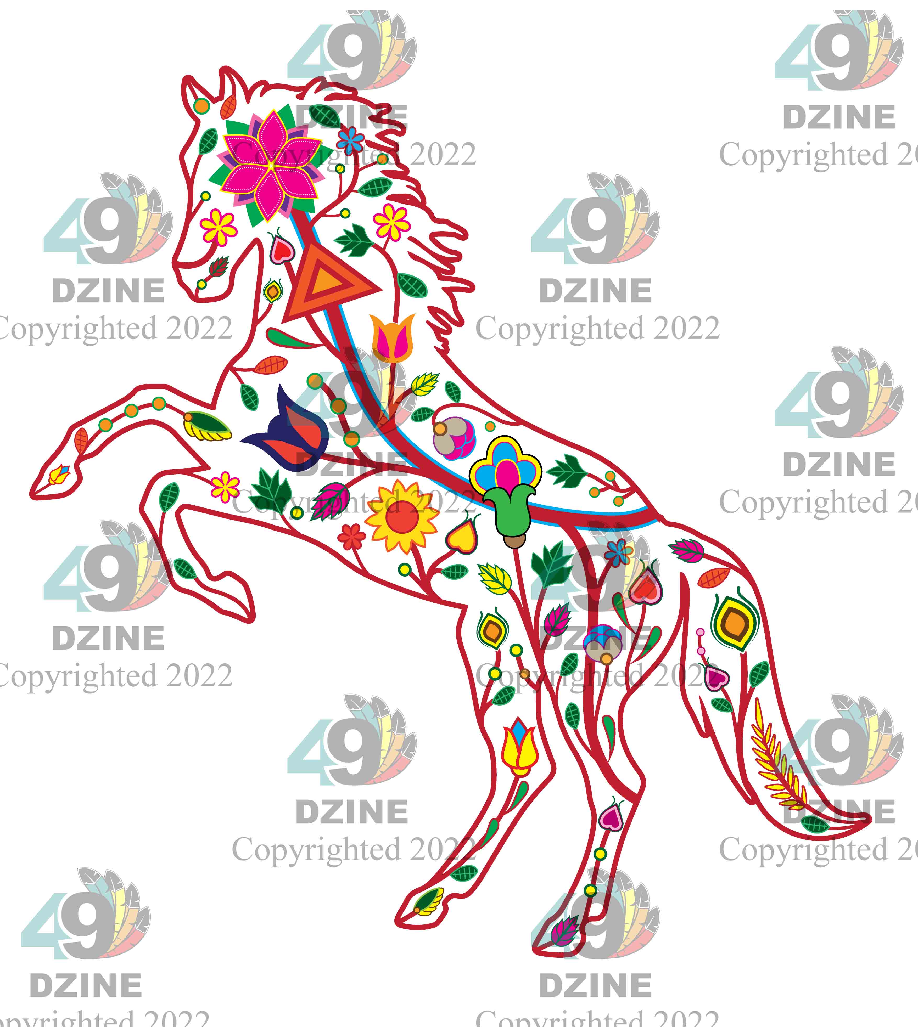 Floral Animals Hoodies