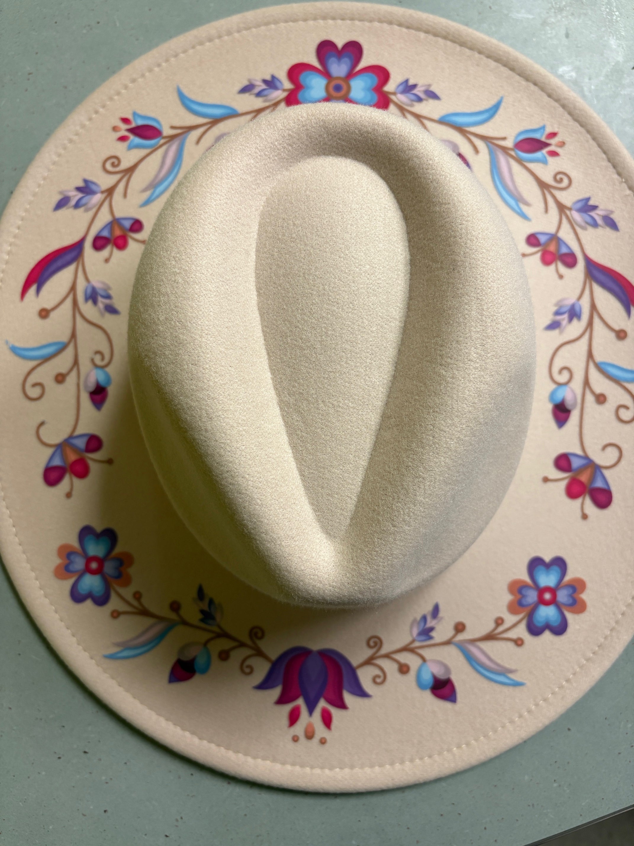 Snowdrop Serenade No Stroke Beige Fedora Hat