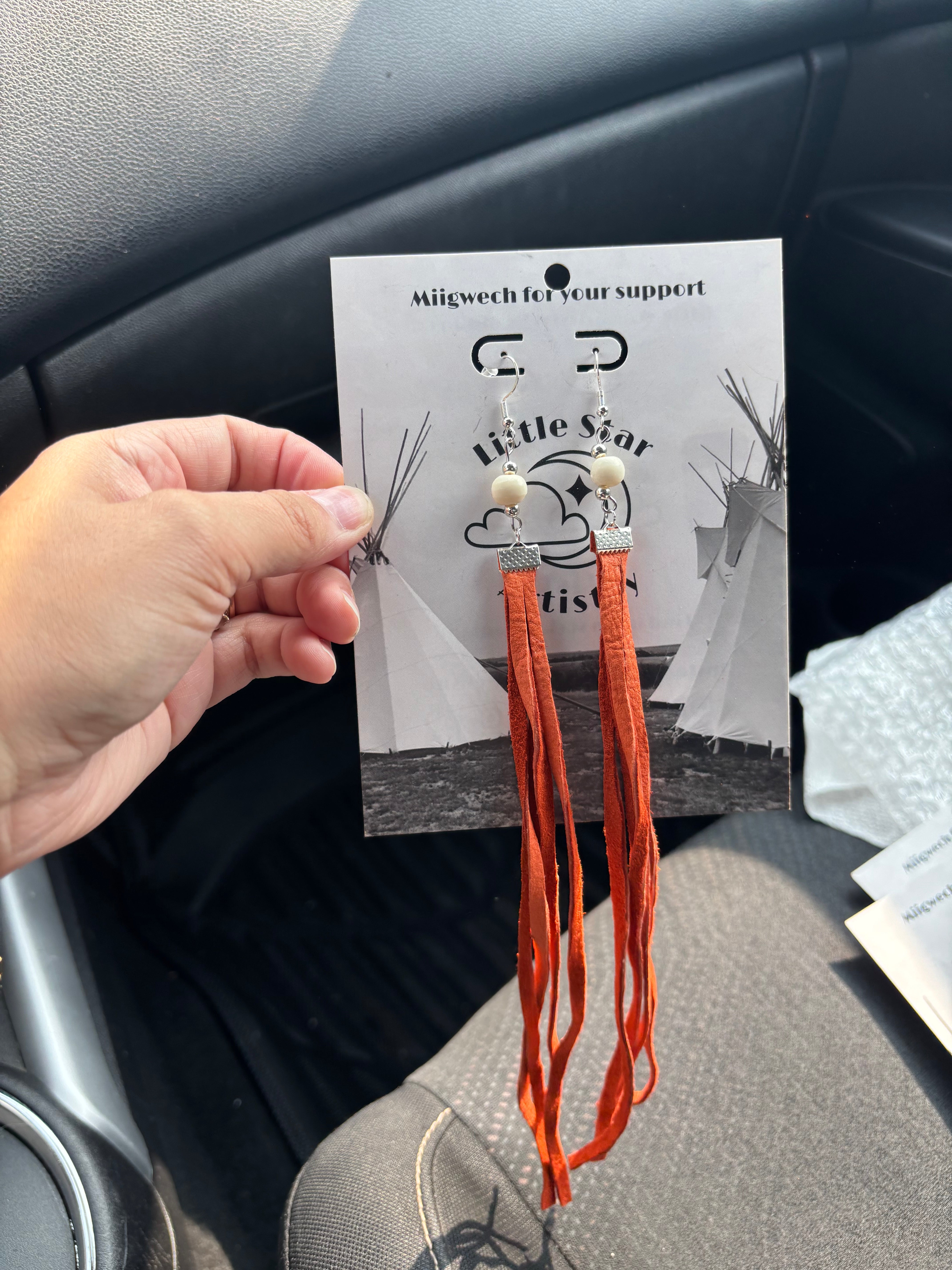 Dorienne Proulx Orange Earrings