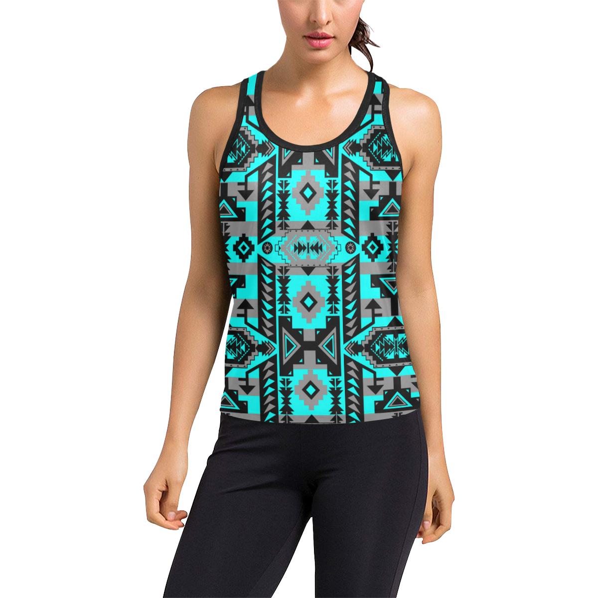 Chiefs Mountain Sky Women's Racerback Tank Top (Model T60) Racerback Tank Top (T60) e-joyer