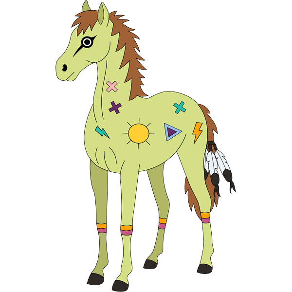 Horse 6 2inch by 2inch Vinyl Sticker