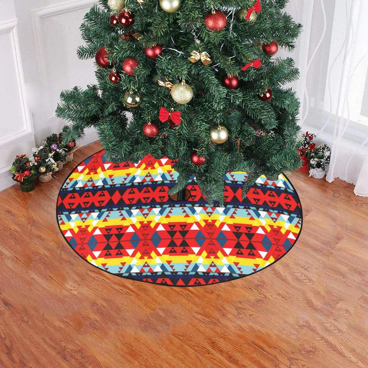 Writing on Stone Enemy Retreat Christmas Tree Skirt 47" x 47