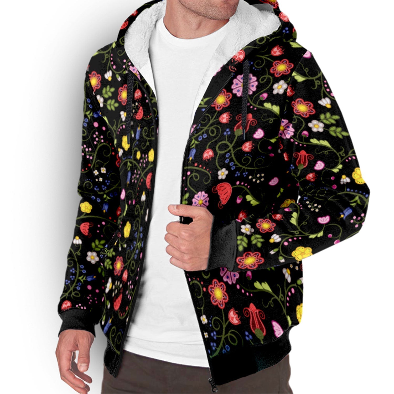 Nipin Blossom Midnight Sherpa Hoodie