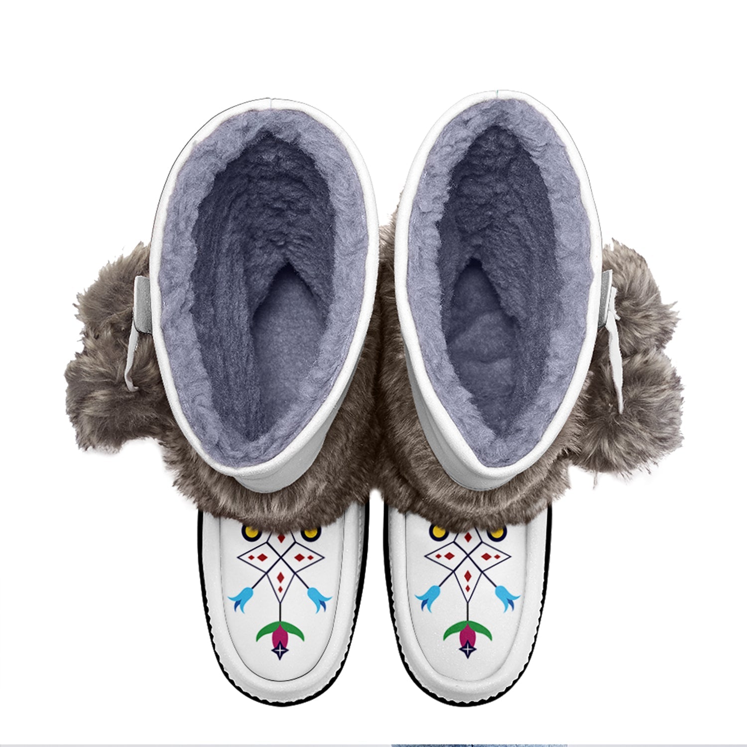 New Age Quill Real Leather MocLux with Fur