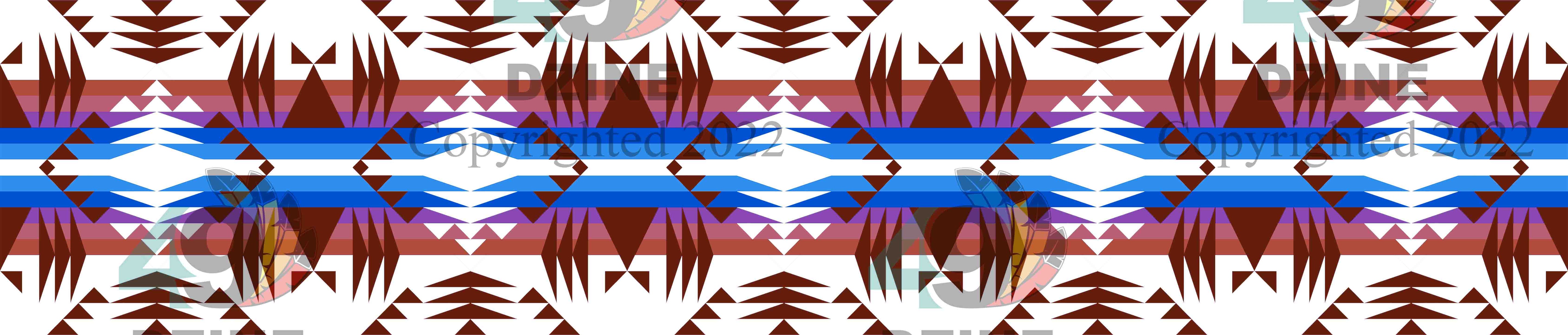 11-inch Geometric Transfer Between the Mountains Strip