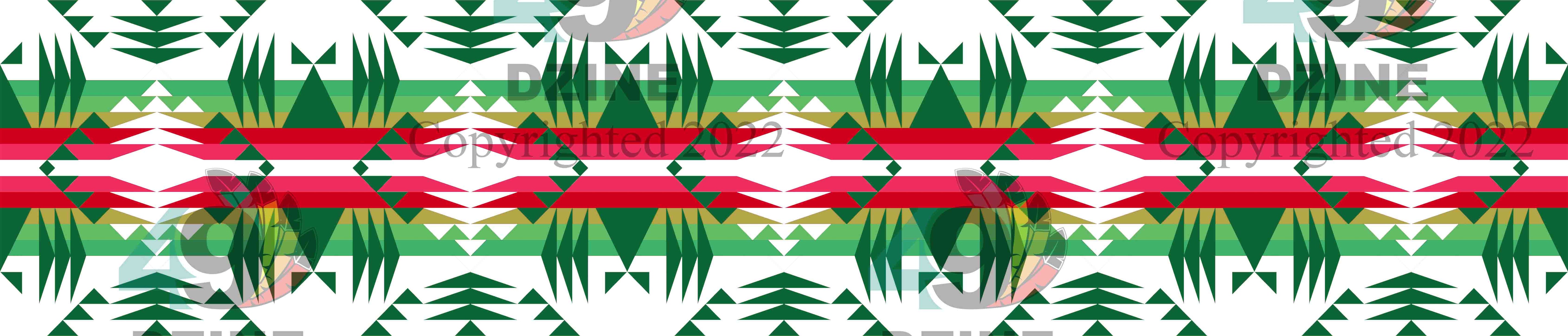 11-inch Geometric Transfer Between the Mountains Strip