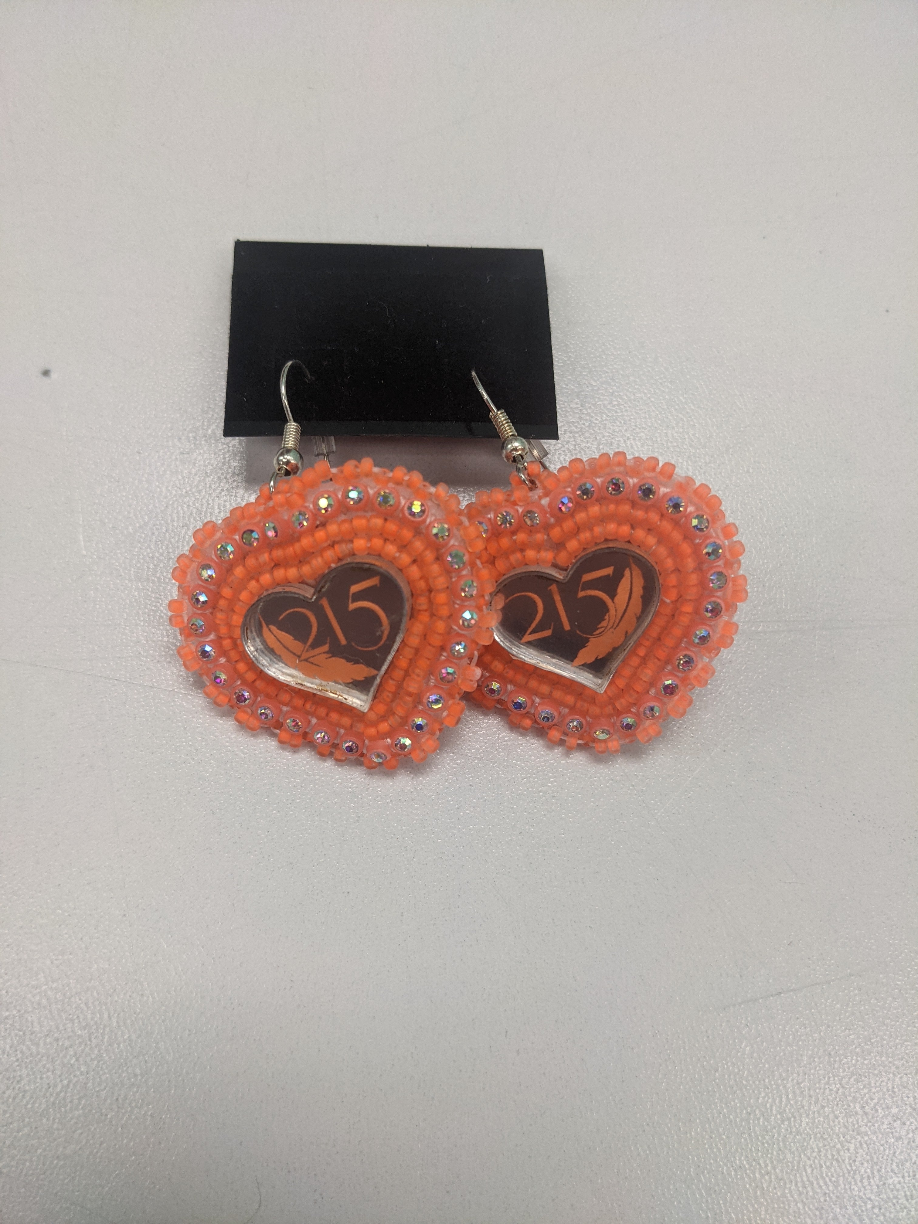 Cheryl Crowchief Medium Earrings - Orange Themed