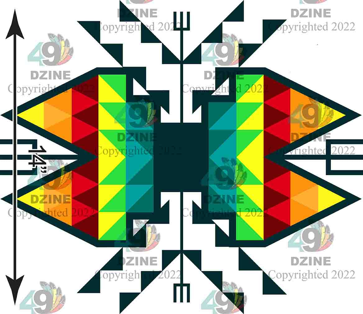 14-inch Geometric Transfer Sacred Trust