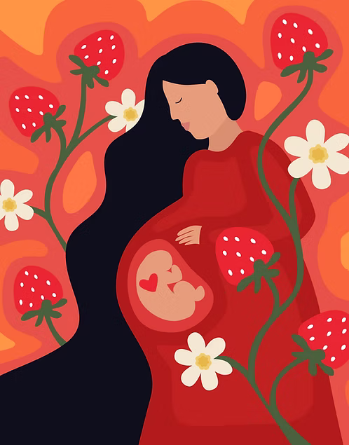 Bada Jean Strawberry Mama Greeting Card