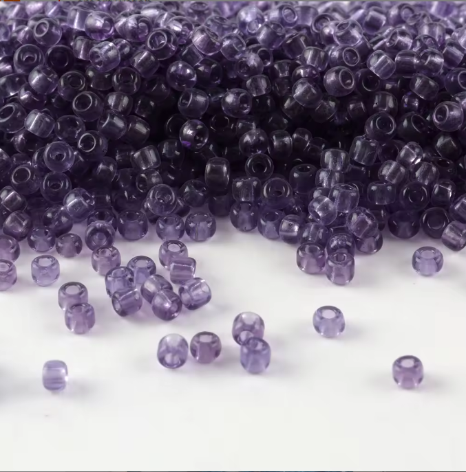 Seed Beads Size 11/0 - Sheer Plum