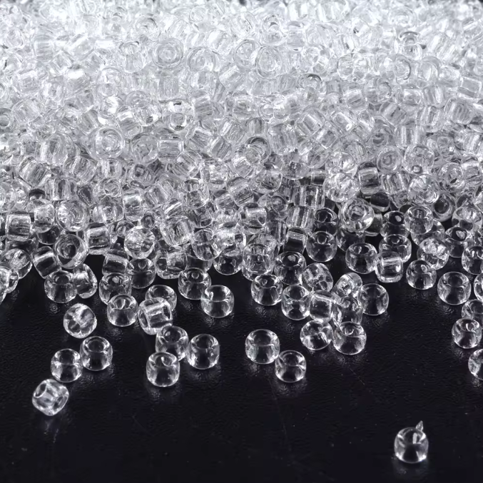 Seed Beads Size 11/0 - Sheer Crystal
