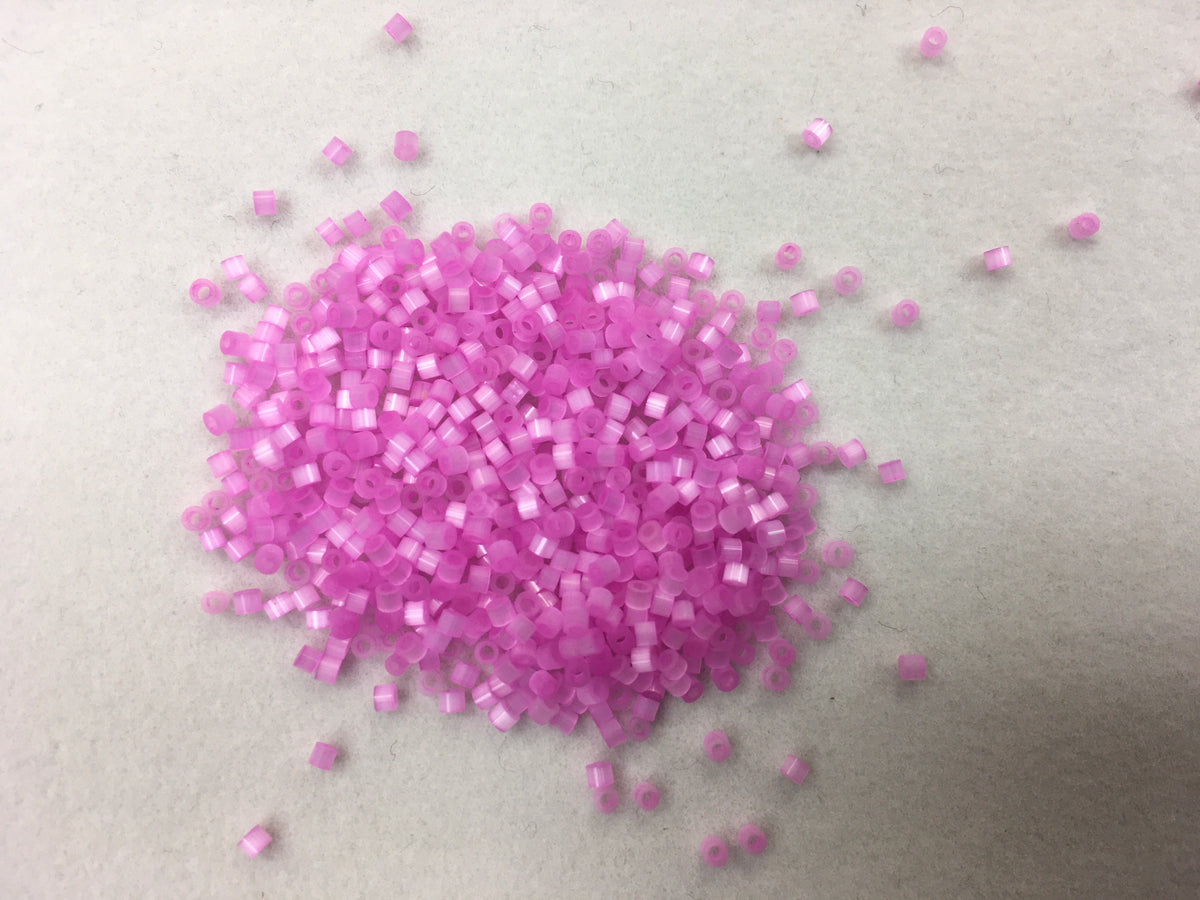 1.6mm Size 15/0 24g tube Cylindica Seed Beads Flamingo