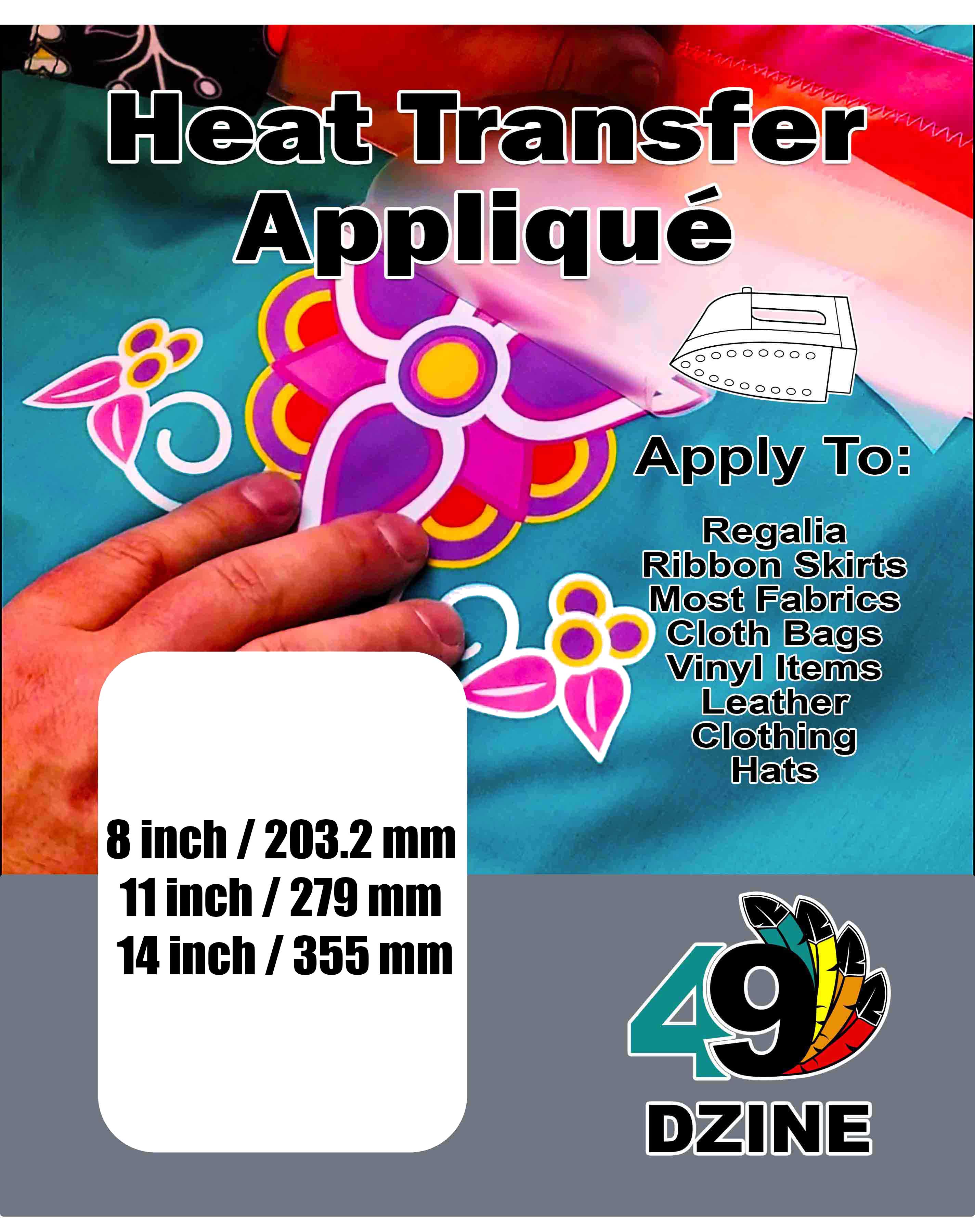 Skyberry Serenade Two arm pieces Transfer (Various Sizes)