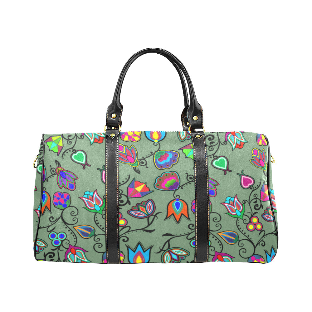 Indigenous Paisley -  Dark Sea New Waterproof Travel Bag/Large (Model 1639)
