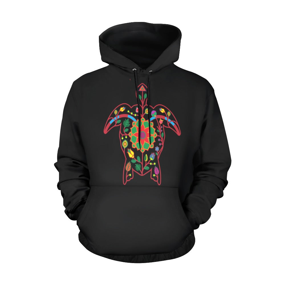 Floral Turtle Pullover Hoodie