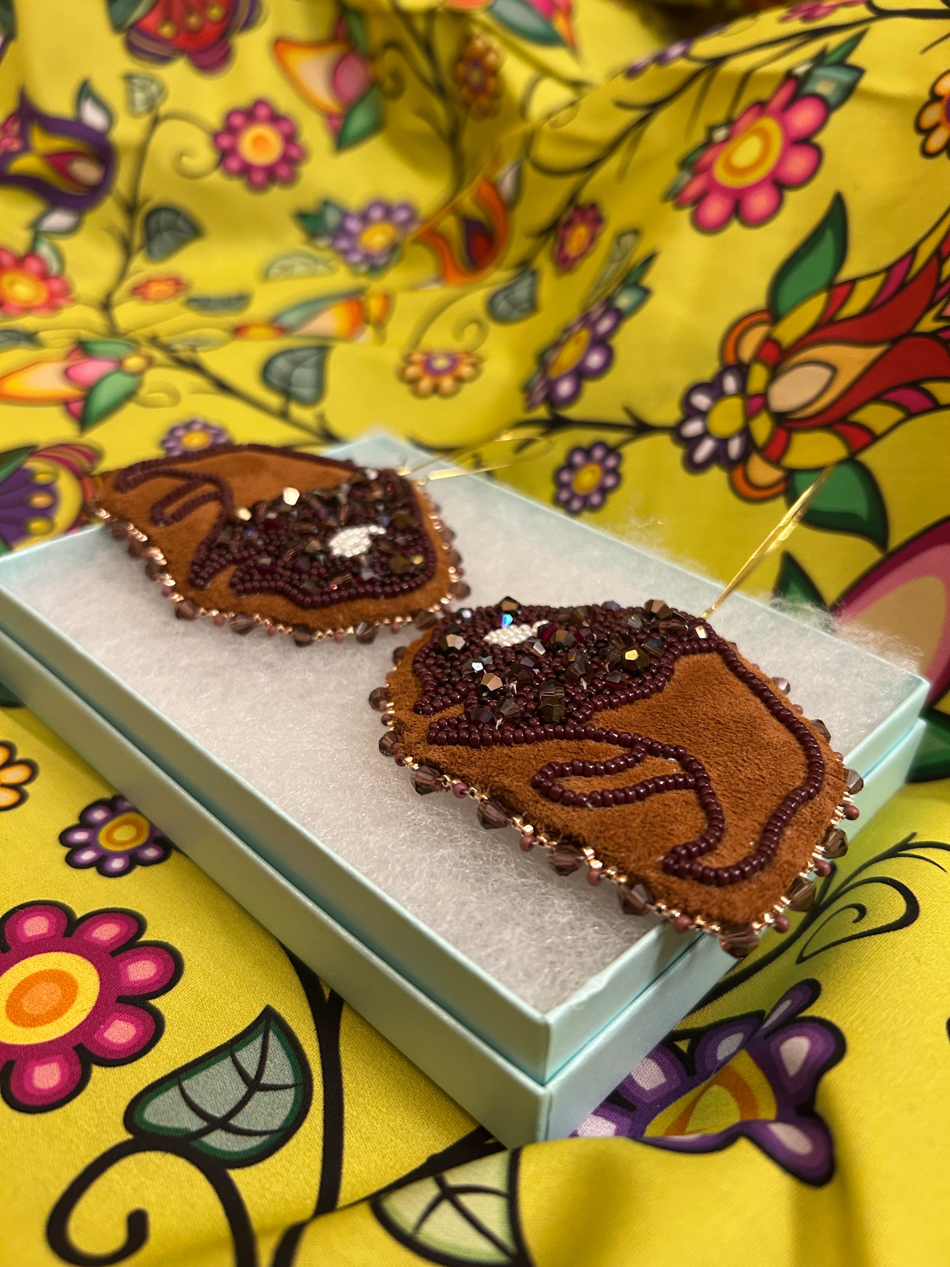 Karin Moen Paskwâwi Mostoswak Earrings