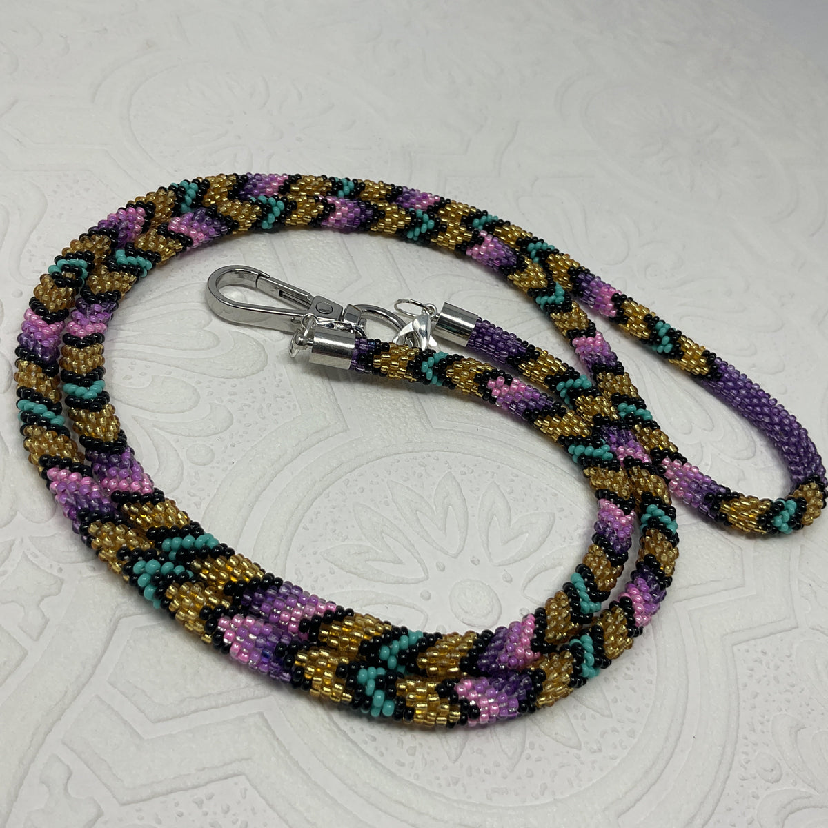 Crochet Beaded Lanyards