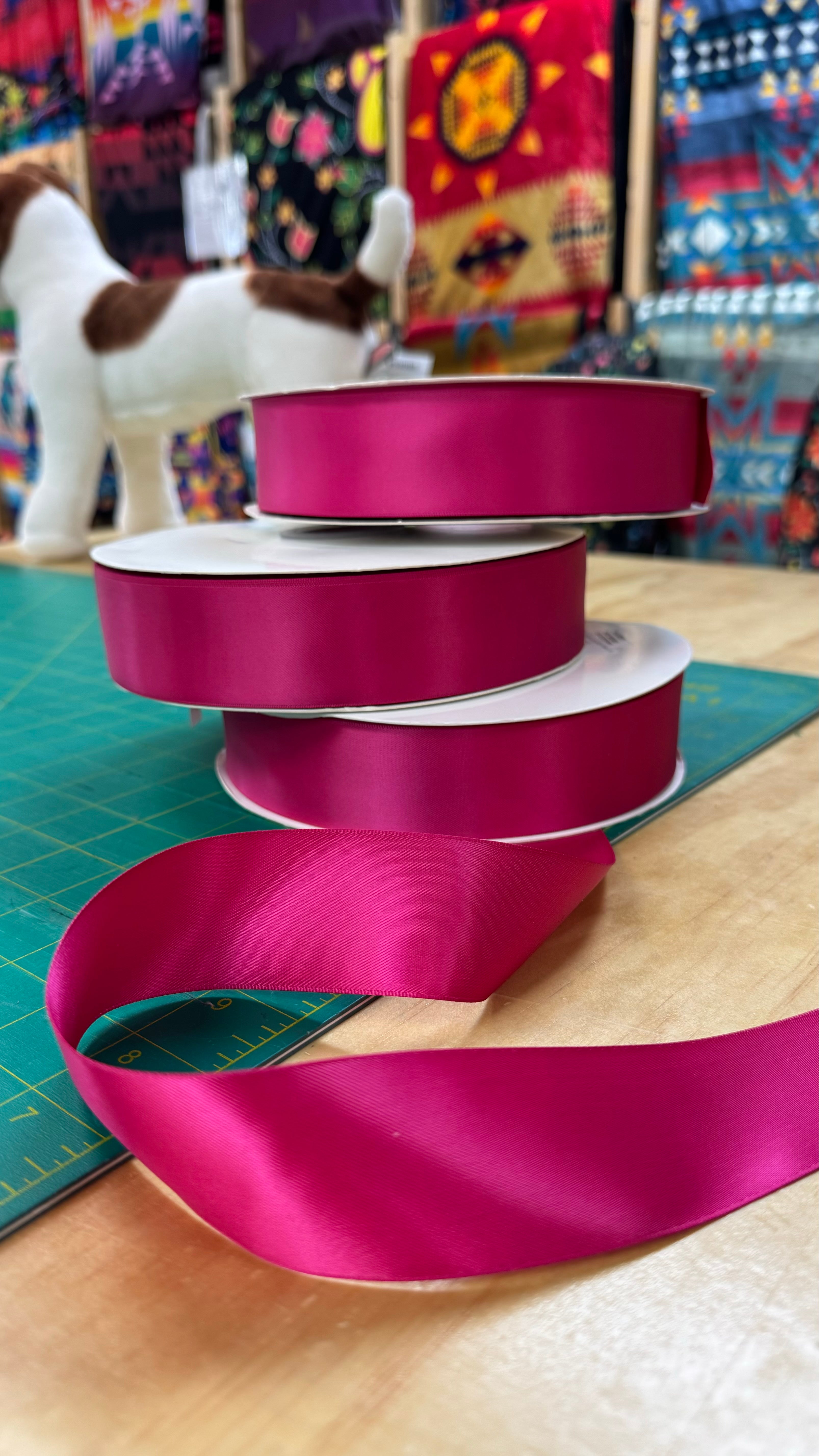 Azalea 1.5 Inch Double Face Satin Ribbon 100 Yard Roll