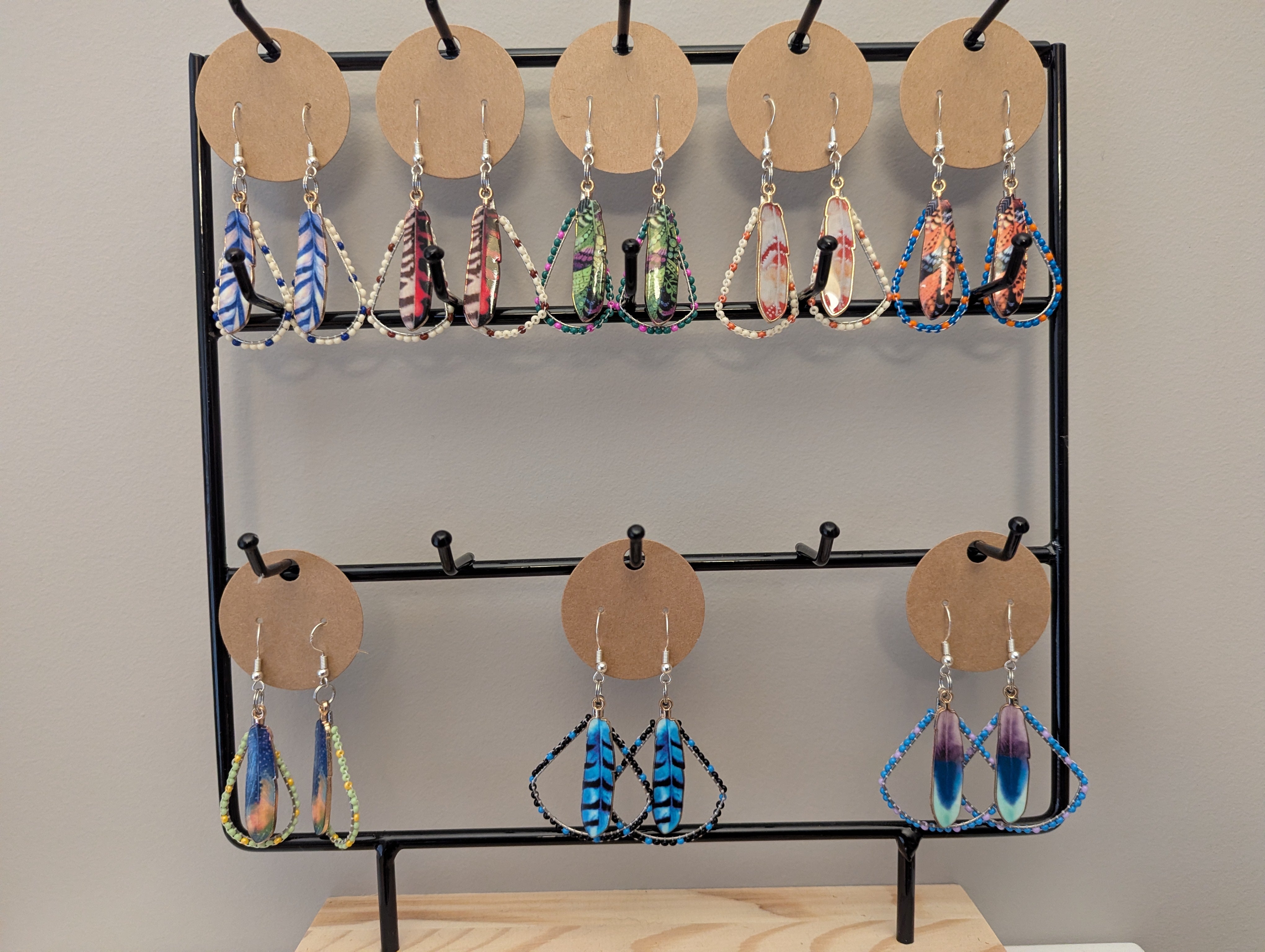 Erin Thomas Feather Earrings 2