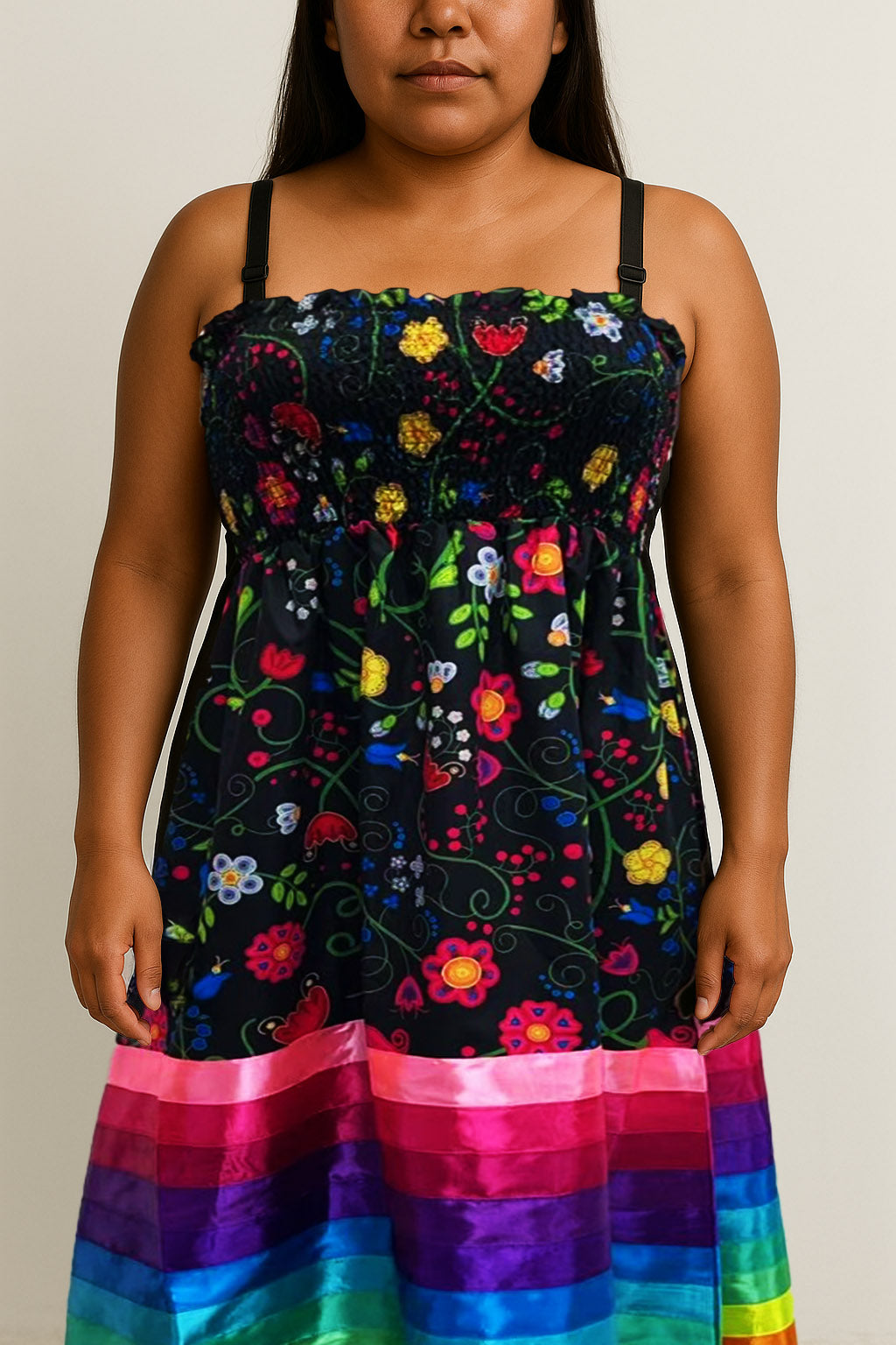 Beaded Nipin Peasant Maxi Dress - Beary Soup
