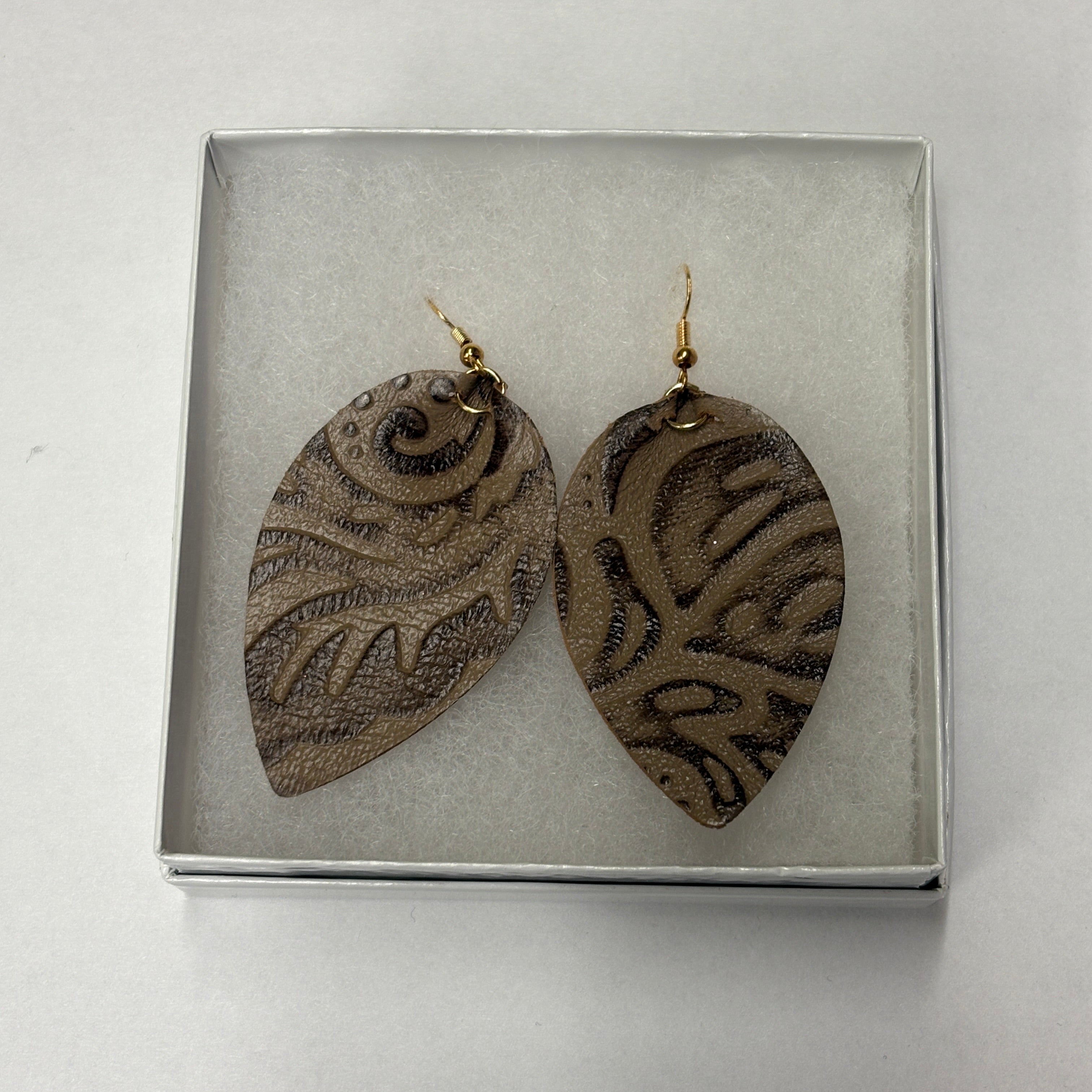 Faux Leather Earrings