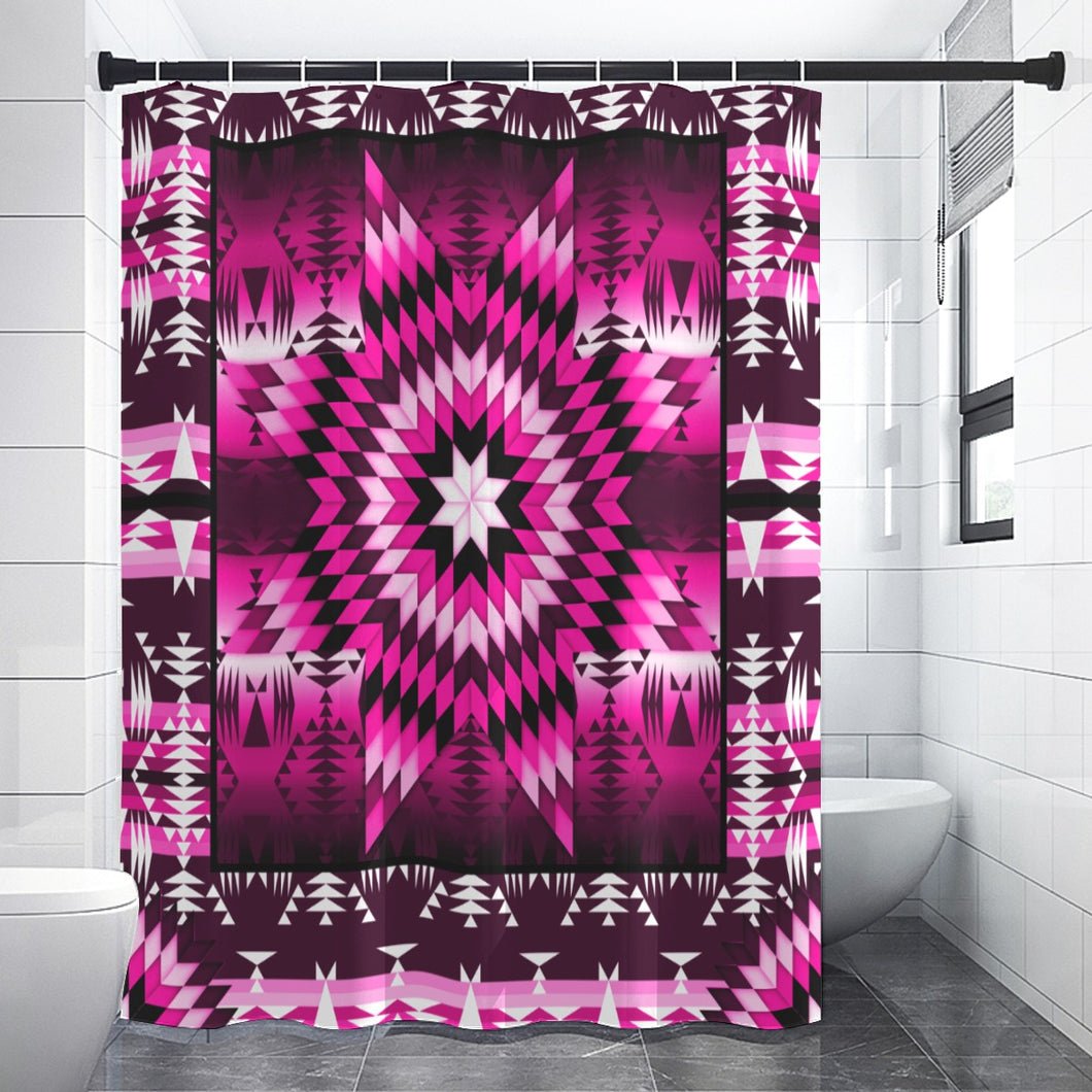 Berry Star Shower Curtain (59 inch x 71 inch)