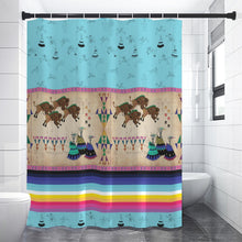 Load image into Gallery viewer, Ledger Buffalos Running Sky Shower Curtain (59 inch x 71 inch)
