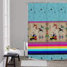Load image into Gallery viewer, Ledger Horses Running Sky Shower Curtain (59 inch x 71 inch)
