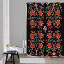 Load image into Gallery viewer, Floral Beadwork Six Bands Shower Curtain (59 inch x 71 inch)
