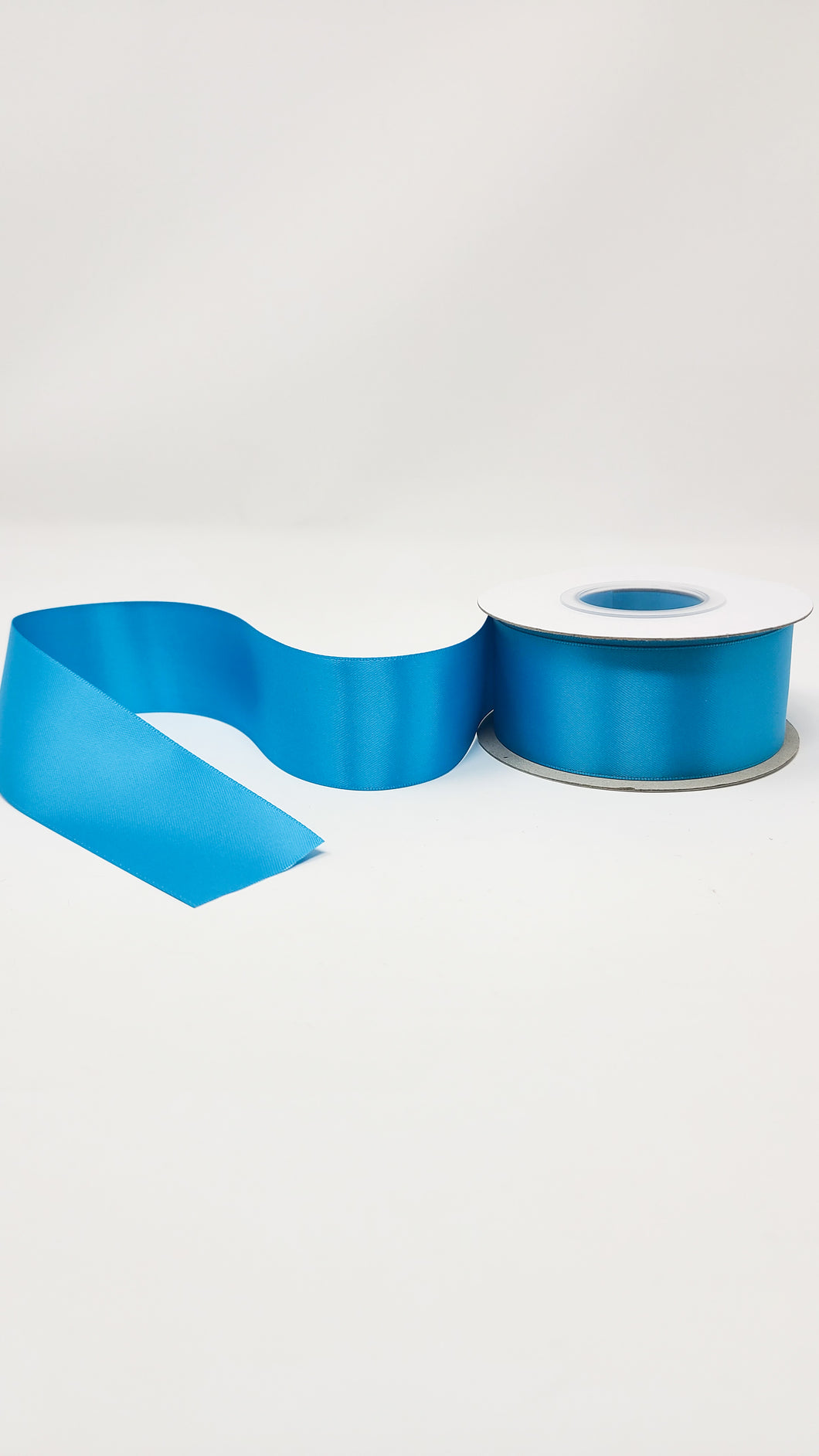 Vivid Blue - Double Face 1.5 inch Solid Colored Ribbon