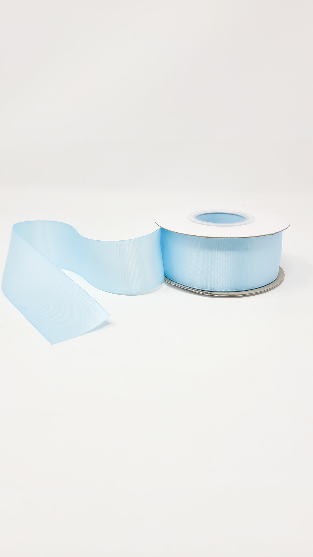 Lt Blue - Double Face 1.5 inch Solid Colored Ribbon