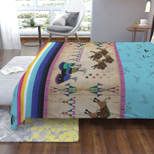 Load image into Gallery viewer, Ledger Buffalos Running Sky Lightweight and Breathable Baby Blanket
