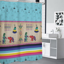 Load image into Gallery viewer, Ledger Bears Sky Shower Curtain (59 inch x 71 inch)
