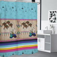 Load image into Gallery viewer, Ledger Buffalos Running Sky Shower Curtain (59 inch x 71 inch)
