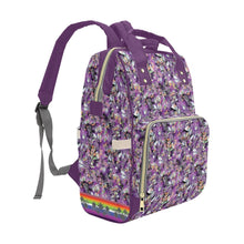 Load image into Gallery viewer, Culture in Nature Purple Multi-Function Diaper Backpack
