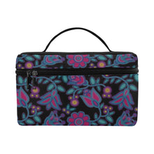 Load image into Gallery viewer, Beaded Nouveau Coal Cosmetic Bag
