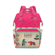 Load image into Gallery viewer, Bear Ledger Berry Multi-Function Diaper Backpack
