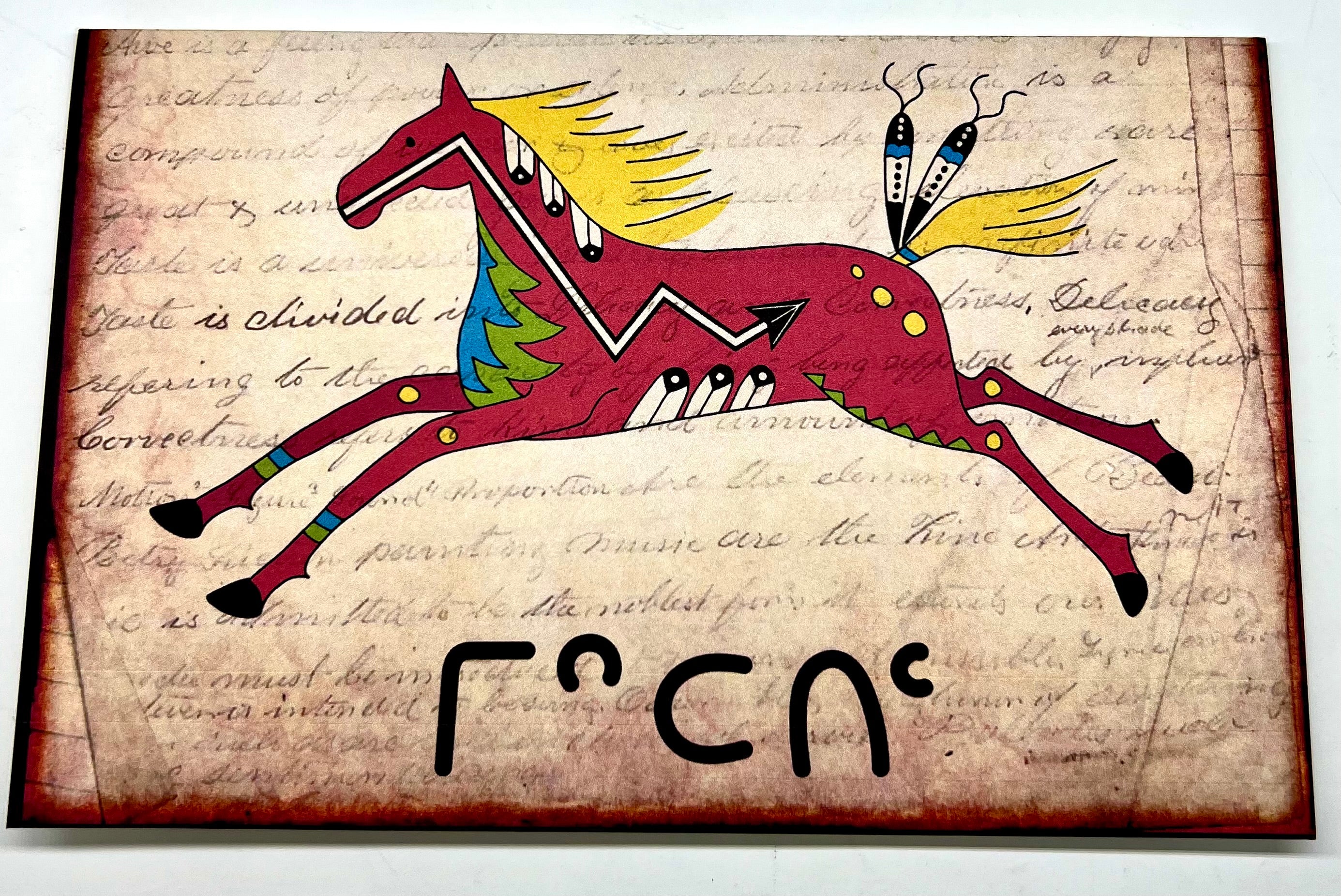 Red Horse Greeting Card