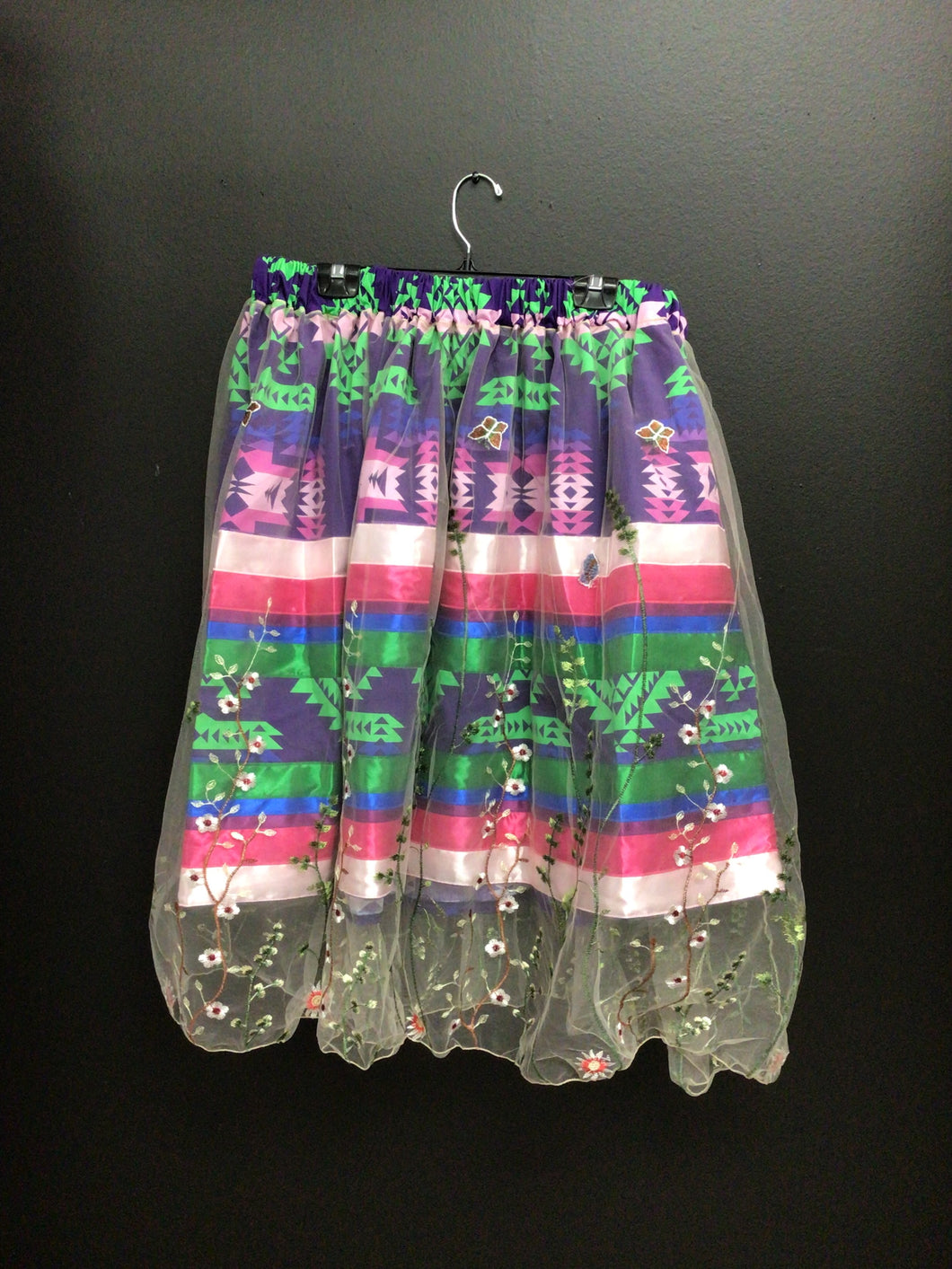 Pretty Blanket Purple Full Overlay Ribbon Skirt