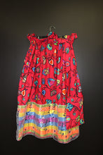 Load image into Gallery viewer, Indigenous paisley Dahila Overlay Ribbon Skirt w/Bag
