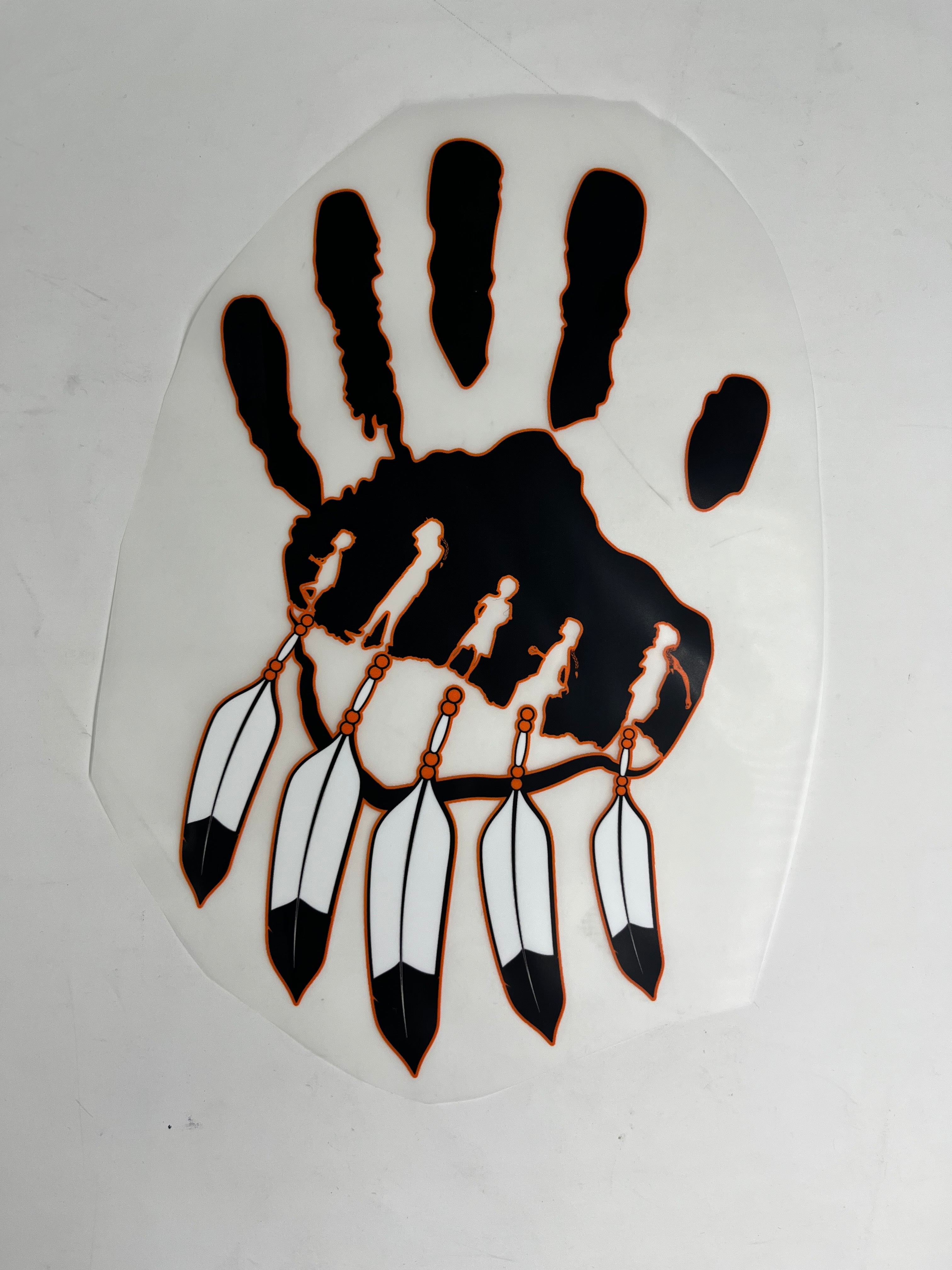 6 IN Every Child Matters Handprint w Feathers