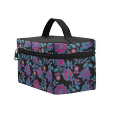 Load image into Gallery viewer, Beaded Nouveau Coal Cosmetic Bag
