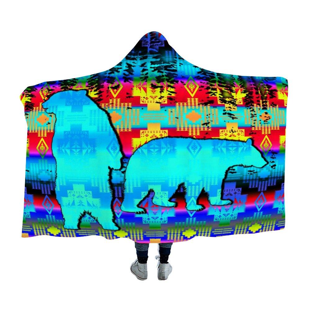 Bear Clan Summer Meadows Cloak Hooded Blanket 49 Dzine 