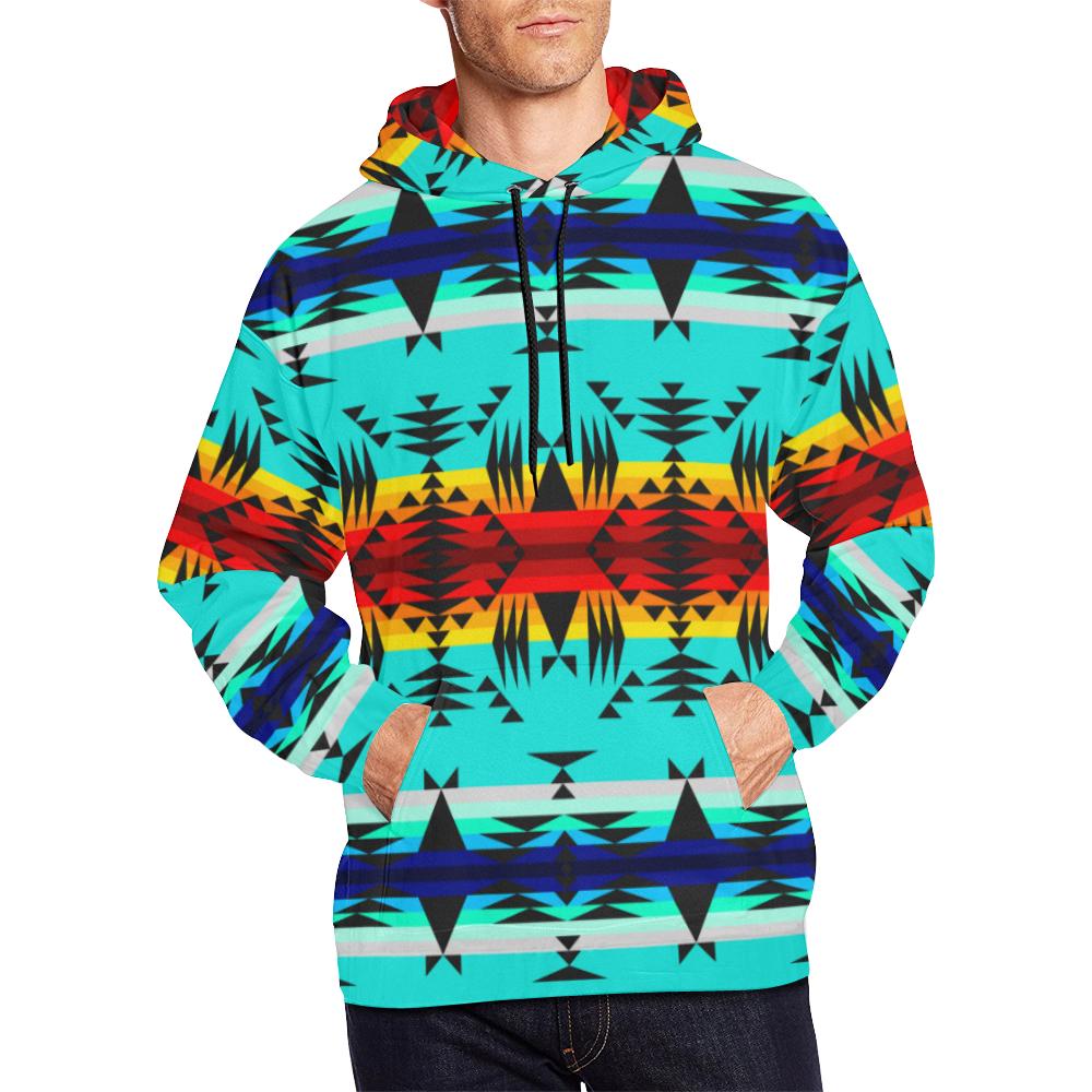 Between the Mountains All Over Print Hoodie for Men (USA Size) (Model H13) All Over Print Hoodie for Men (H13) e-joyer 