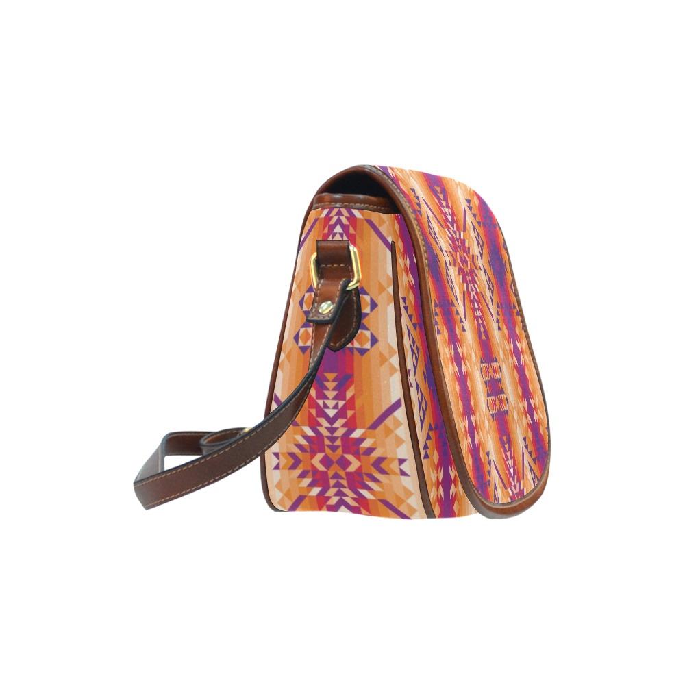 Desert Geo Saddle Bag/Small (Model 1649) Full Customization bag e-joyer 