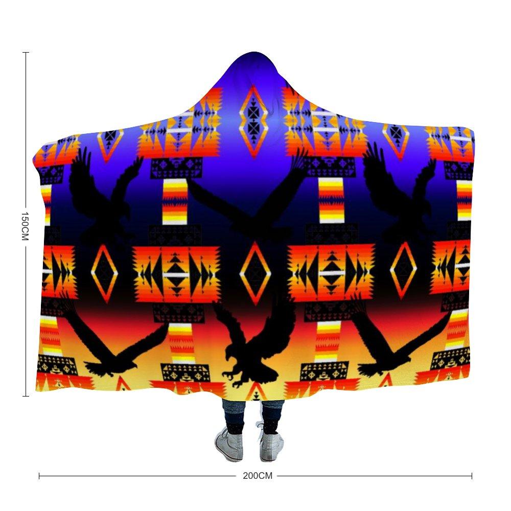 Eagle Horizon Cloak Hooded Blanket 49 Dzine Adult Size - 60"x80" 