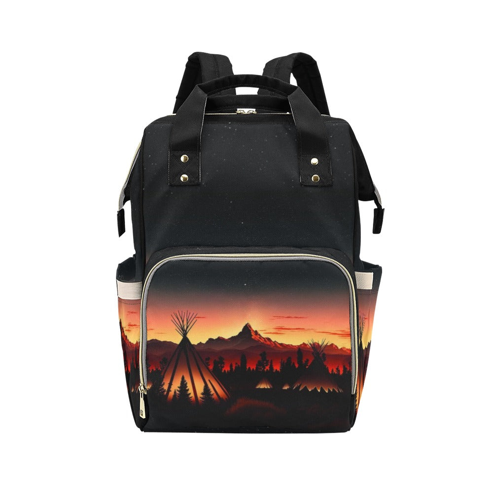 Sunset Tipis 1 Multi-Function Diaper Backpack